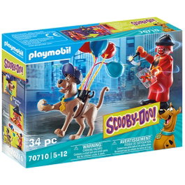 Playmobil Scooby-Doo ! Aventure avec Ghost Clown - Jouet de construction avec figurines