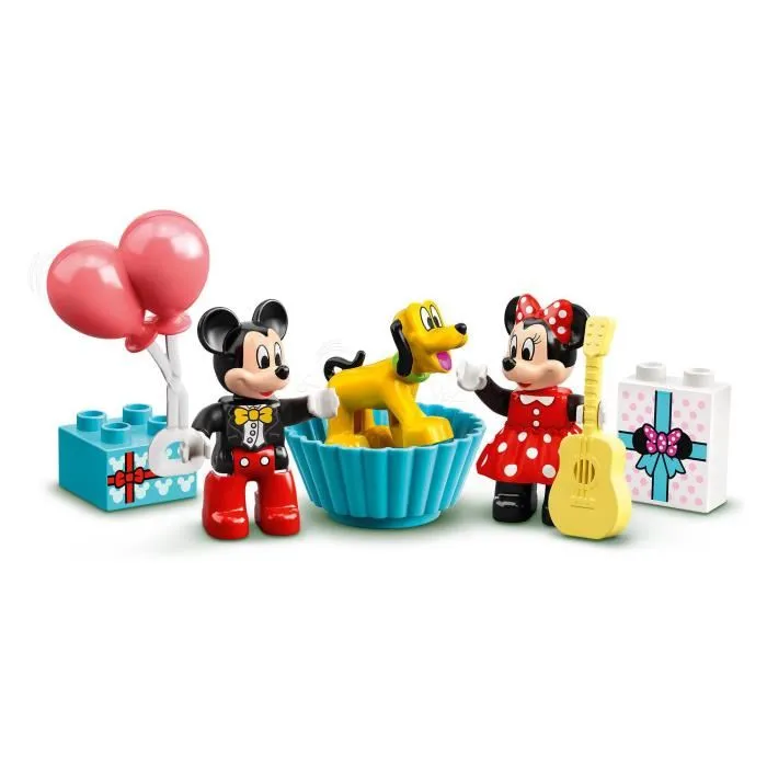 Lego 10941 DUPLO Disney Le Train d'Anniversaire de Mickey et Minnie, Jouet avec Train et Figurines pour Enfant de 2 Ans et Plus