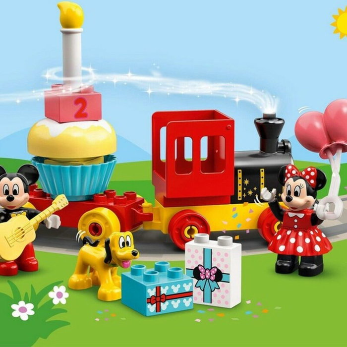 LEGO DUPLO Le Train d'Anniversaire de Mickey et Minnie avec figurines et train de 22 pièces