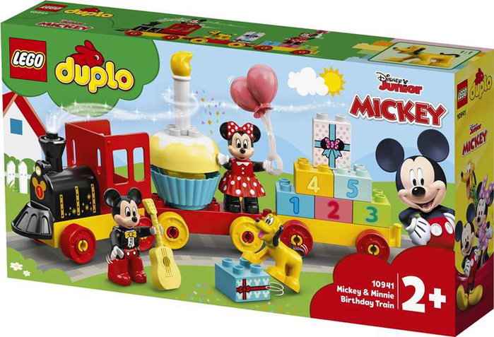 LEGO DUPLO Le Train d'Anniversaire de Mickey et Minnie avec figurines et train de 22 pièces