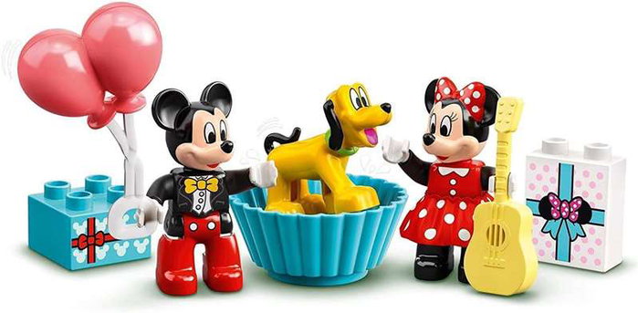 LEGO DUPLO Le Train d'Anniversaire de Mickey et Minnie avec figurines et train de 22 pièces