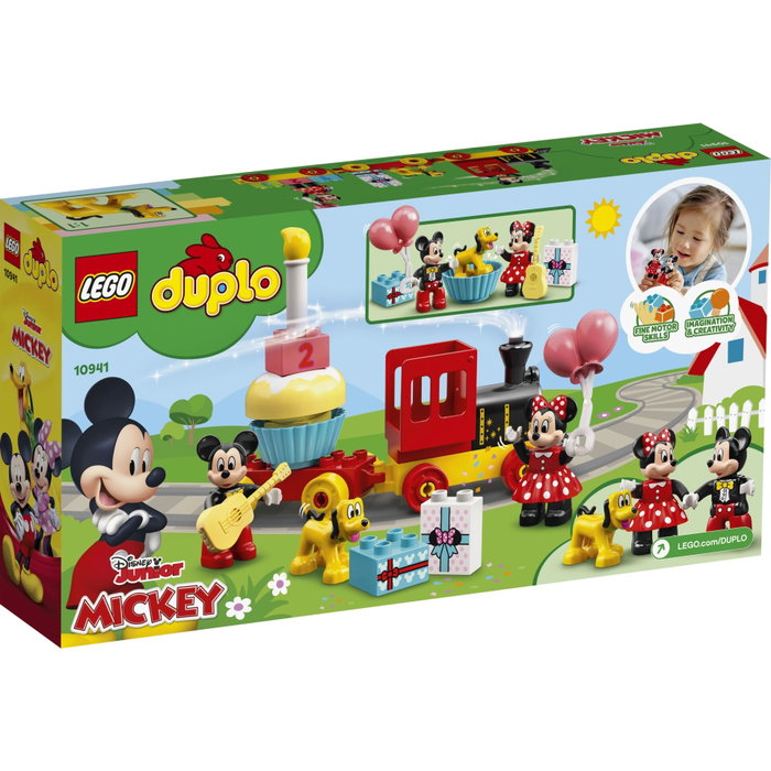 LEGO DUPLO Le Train d'Anniversaire de Mickey et Minnie avec figurines et train de 22 pièces