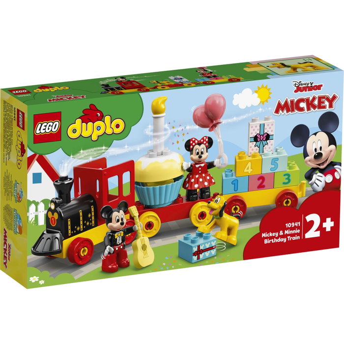 LEGO DUPLO Le Train d'Anniversaire de Mickey et Minnie avec figurines et train de 22 pièces