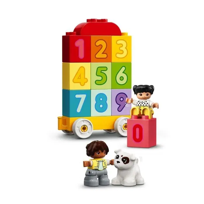 Lego 10954 DUPLO Le train des chiffres - Train à pousser éducatif avec 10 briques numérotées et figurines pour apprendre à compter, jouet d'éveil 1.5 an et plus Lego 10954 DUPLO Le train des chiffres - Train à pousser éducatif avec 10 briques numérotées et figurines pour apprendre à compter, jouet d'éveil 1.5 an et plus