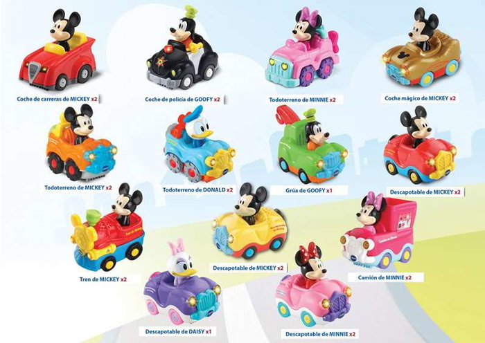 VTech - Véhicules Mickey et ses amis Tut Tut Bolides avec lumières et sons - Jouet plastique - 1 à 5 ans - Modèle aléatoire VTech - Véhicules Mickey et ses amis Tut Tut Bolides avec lumières et sons - Jouet plastique - 1 à 5 ans - Modèle aléatoire