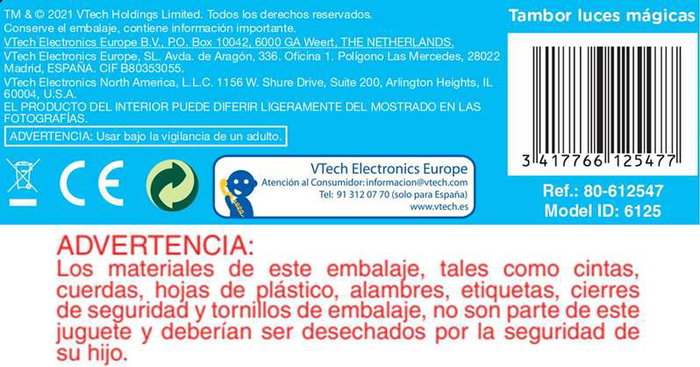Vtech Tambour Luces Mágicas Bilingue
