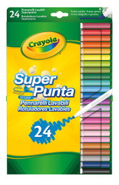Crayola Feutres Super Pointe Lavables Multicolores 24 Pièces