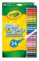 Crayola Feutres Super Pointe Lavables Multicolores 24 Pièces