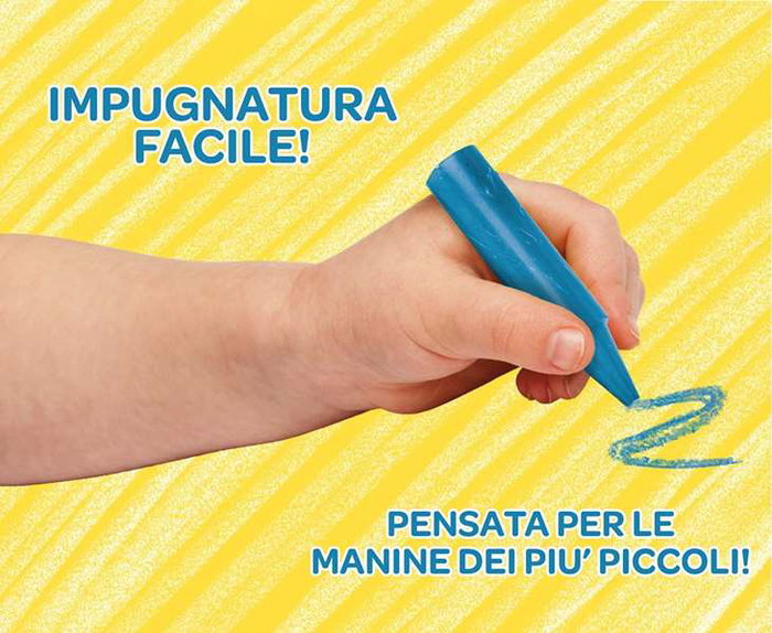 Crayola Jumbo - Crayons lavables Mini Kids 24 unités multicolores - Taille ergonomique pour enfants - 9x7,5 cm