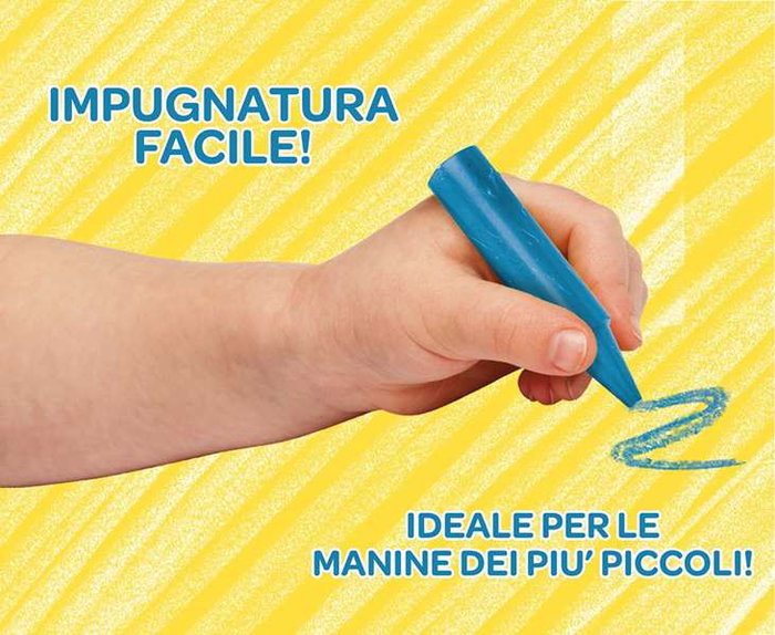 Crayola Jumbo - Crayons lavables Mini Kids 24 unités multicolores - Taille ergonomique pour enfants - 9x7,5 cm