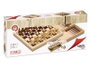 Cayro Jeu de Société 3 en 1 en Bois : Échecs, Dames et Backgammon - Plateau 29 x 29 cm - Multilingue