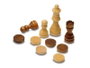 Cayro Jeu de Société 3 en 1 en Bois : Échecs, Dames et Backgammon - Plateau 29 x 29 cm - Multilingue
