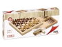 Cayro Jeu de Société 3 en 1 en Bois : Échecs, Dames et Backgammon - Plateau 29 x 29 cm - Multilingue
