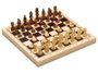 Cayro Jeu de Société 3 en 1 en Bois : Échecs, Dames et Backgammon - Plateau 29 x 29 cm - Multilingue