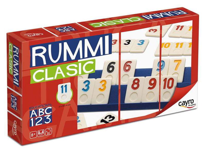 Cayro Jeu de Rummikub Classic, 2 à 4 Joueurs, Jeu de Plateau en Plastique, Dimensions 35x19x5 cm, Version Multilingue (Espagnol, Anglais, Français, Italien, Portugais, Allemand) Cayro Jeu de Rummikub Classic, 2 à 4 Joueurs, Jeu de Plateau en Plastique, Dimensions 35x19x5 cm, Version Multilingue (Espagnol, Anglais, Français, Italien, Portugais, Allemand)