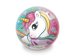 Unice Bioball Pelota Unicornio 230 mm - Ballon licorne en PVC pour enfants de 2 à 10 ans, multicolore