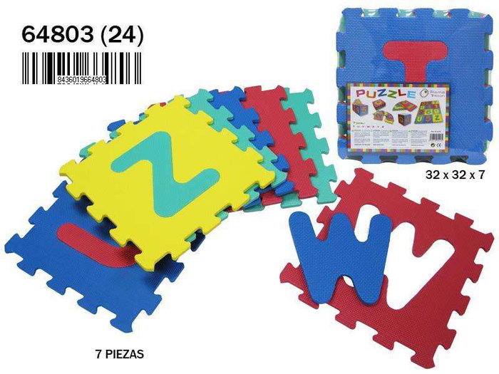 Rama Puzzle EVA lettres 7 pièces 32x32x7 cm