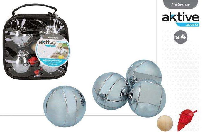 Color Baby Jeu de Pétanque en Métal avec 4 Boules et Mallette de Transport 16x7x17 cm Color Baby Jeu de Pétanque en Métal avec 4 Boules et Mallette de Transport 16x7x17 cm