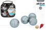 Color Baby Jeu de Pétanque en Métal avec 4 Boules et Mallette de Transport 16x7x17 cm