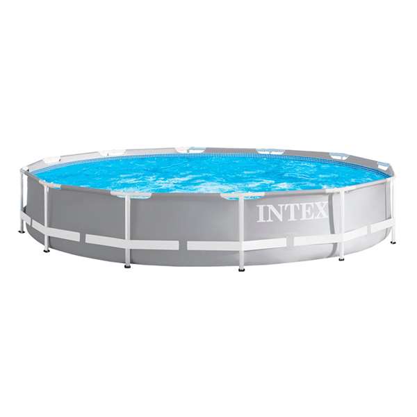 Intex Piscine ronde démontable Prism Frame avec pompe filtre - Capacité 6503 L - 366 x 76 cm - PVC - Pour enfants + 6 ans Intex Piscine ronde démontable Prism Frame avec pompe filtre - Capacité 6503 L - 366 x 76 cm - PVC - Pour enfants + 6 ans