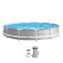 Intex Piscine ronde démontable Prism Frame avec pompe filtre - Capacité 6503 L - 366 x 76 cm - PVC - Pour enfants + 6 ans