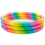 Intex - Piscine Gonflable 3 Anneaux Multicolore 168 x 38 cm 581 Litres - Pointillés colorés - À partir de 2 ans - 58449Np