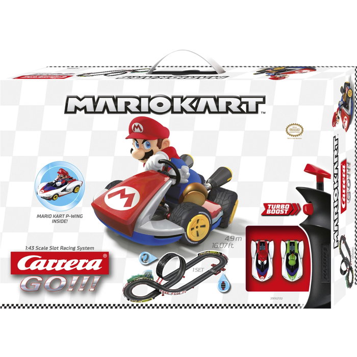 Carrera Nintendo Mario Kart P-Wing - Circuit de course avec Mario et Yoshi Carrera Nintendo Mario Kart P-Wing - Circuit de course avec Mario et Yoshi