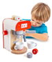 Molto Machine à café jouet en bois avec 8 accessoires - Pour enfants dès 1 an (Langues: espagnol, anglais)
