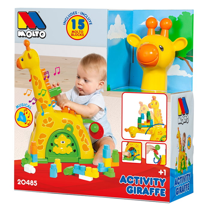 Molto Girafe d'activités interactive avec 15 blocs Molto Girafe d'activités interactive avec 15 blocs