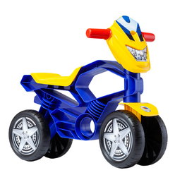Molto - Moto Correpasillos Bleue pour Enfant 1+ an - 4 Roues, Stabilité - Jouet Motocyclette Première Conduite