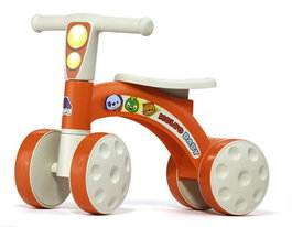Molto Porteur Bébé Rouge en Plastique avec Roues en Caoutchouc - Dimensions : 48 x 37 x 18 cm - À Partir de 1 An
