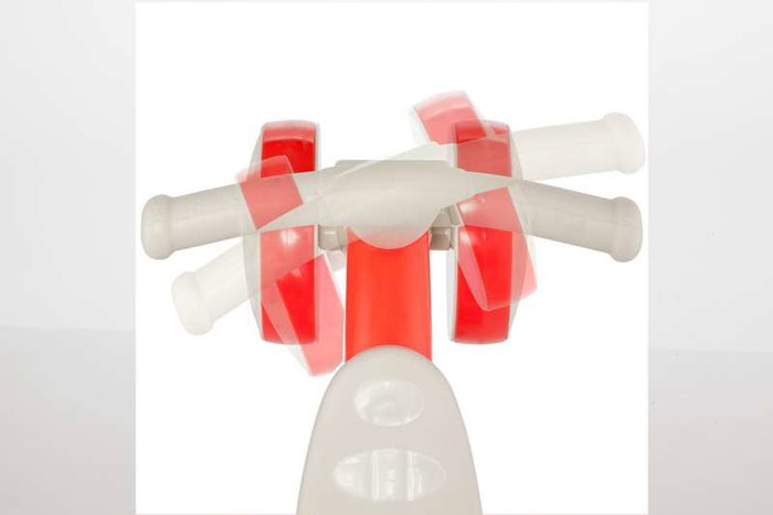 Molto Porteur Bébé Rouge en Plastique avec Roues en Caoutchouc - Dimensions : 48 x 37 x 18 cm - À Partir de 1 An