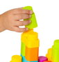 Molto Sac de blocs mous 30 pièces - Jeu de construction en plastique pour bébés de 6 mois et plus