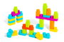 Molto Sac de blocs mous 30 pièces - Jeu de construction en plastique pour bébés de 6 mois et plus