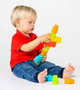 Molto Sac de blocs mous 30 pièces - Jeu de construction en plastique pour bébés de 6 mois et plus