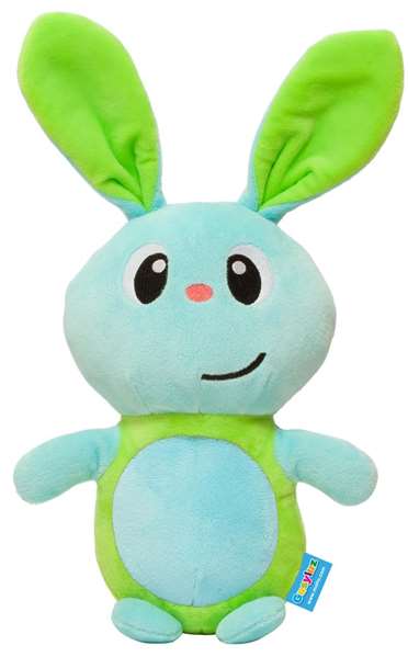 Molto Peluche Gusy Friends Lapin lumineux avec son et lumières 24 cm - Piles incluses - Langue: espagnol, anglais