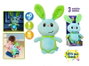 Molto Peluche Gusy Friends Lapin lumineux avec son et lumières 24 cm - Piles incluses - Langue: espagnol, anglais