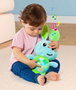 Molto Peluche Gusy Friends Lapin lumineux avec son et lumières 24 cm - Piles incluses - Langue: espagnol, anglais