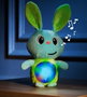 Molto Peluche Gusy Friends Lapin lumineux avec son et lumières 24 cm - Piles incluses - Langue: espagnol, anglais