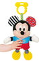 Disney Peluche Bébé Mickey avec Textures Sensoriel - Activités d'Éveil pour Nourrisson, Sonajero et Couleurs Stimulantes