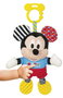 Disney Peluche Bébé Mickey avec Textures Sensoriel - Activités d'Éveil pour Nourrisson, Sonajero et Couleurs Stimulantes
