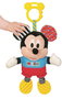 Disney Peluche Bébé Mickey avec Textures Sensoriel - Activités d'Éveil pour Nourrisson, Sonajero et Couleurs Stimulantes