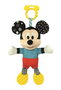Disney Peluche Bébé Mickey avec Textures Sensoriel - Activités d'Éveil pour Nourrisson, Sonajero et Couleurs Stimulantes