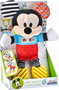 Disney Peluche Bébé Mickey avec Textures Sensoriel - Activités d'Éveil pour Nourrisson, Sonajero et Couleurs Stimulantes