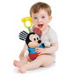 Disney Peluche Bébé Mickey avec Textures Sensoriel - Activités d'Éveil pour Nourrisson, Sonajero et Couleurs Stimulantes