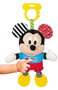 Disney Peluche Bébé Mickey avec Textures Sensoriel - Activités d'Éveil pour Nourrisson, Sonajero et Couleurs Stimulantes
