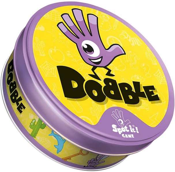 Asmodee Dobble - Jeu de cartes basé sur la vitesse, l'observation et les réflexes - Version espagnole/portugaise