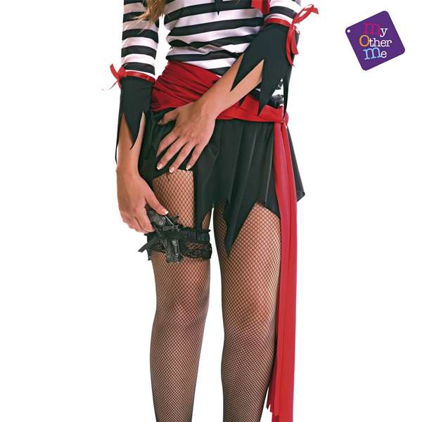 My Other Me - Pistola de Pirata - Pistolet pirate à élastique taille unique - Multicolore - Adulte - Langues: Espagnol, Anglais, Français, Italien, Portugais, Allemand