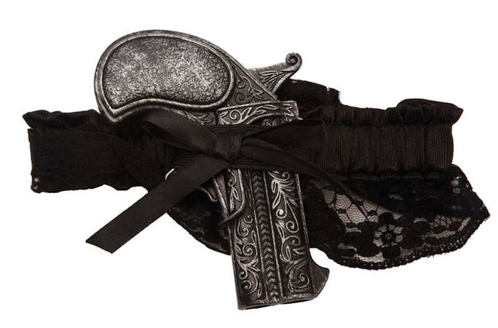 My Other Me - Pistola de Pirata - Pistolet pirate à élastique taille unique - Multicolore - Adulte - Langues: Espagnol, Anglais, Français, Italien, Portugais, Allemand