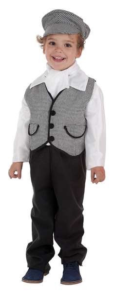 Creaciones Llopis - Déguisement enfant Chulapo traditionnel espagnol avec pantalon, gilet, foulard et casquette - Taille 2-3 ans (T-0) Creaciones Llopis - Déguisement enfant Chulapo traditionnel espagnol avec pantalon, gilet, foulard et casquette - Taille 2-3 ans (T-0)